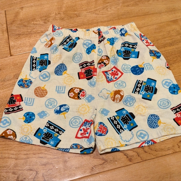 2T toddler yukata summer kimono shorts set jinbei - Picture 5 of 5